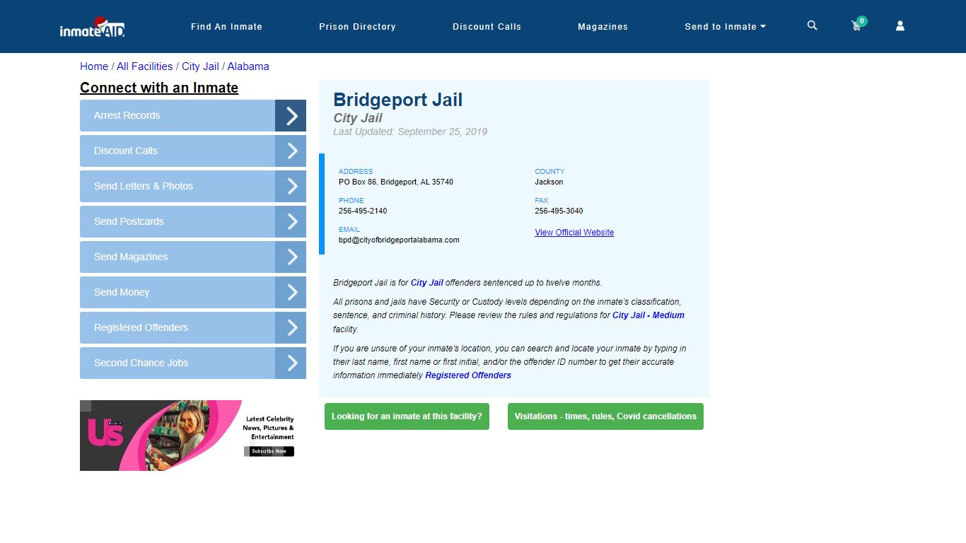 Bridgeport Jail | Inmate Locator